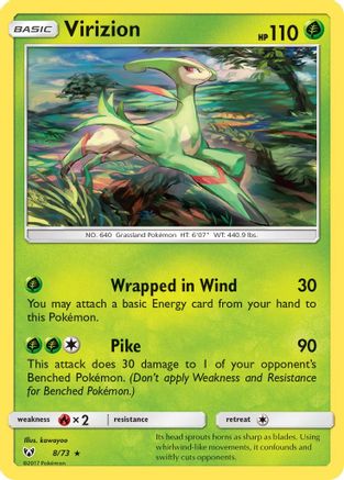 Virizion (8/73) [Sun & Moon: Shining Legends] - Trinity Hobby
