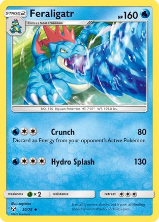 Feraligatr (20/73) [Sun & Moon: Shining Legends] - Trinity Hobby
