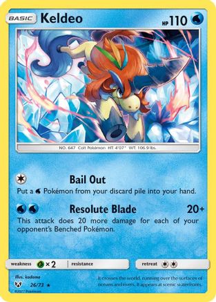 Keldeo (26/73) [Sun & Moon: Shining Legends] - Trinity Hobby