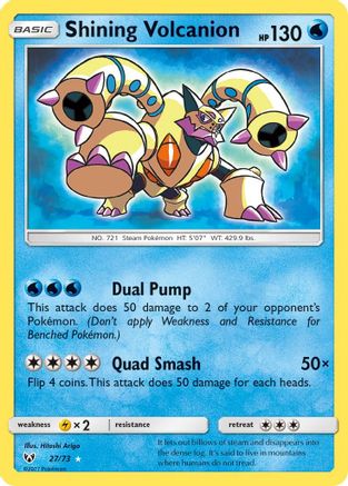Shining Volcanion (27/73) [Sun & Moon: Shining Legends] - Trinity Hobby