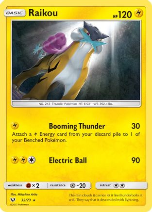 Raikou (32/73) [Sun & Moon: Shining Legends] - Trinity Hobby