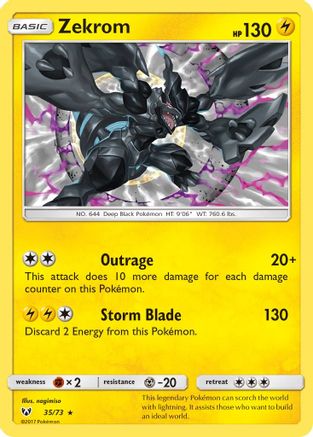 Zekrom (35/73) [Sun & Moon: Shining Legends] - Trinity Hobby