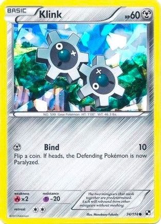 Klink (74/114) (Cracked Ice Holo) (Blister Exclusive) [Black & White: Base Set] - Trinity Hobby
