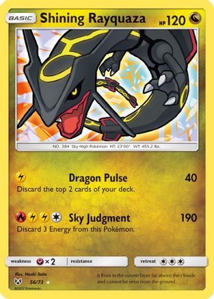 Shining Rayquaza (56/73) [Sun & Moon: Shining Legends] - Trinity Hobby