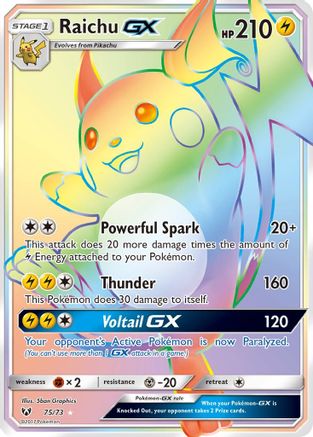 Raichu GX (75/73) [Sun & Moon: Shining Legends] - Trinity Hobby