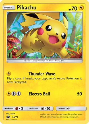 Pikachu (SM76) [Sun & Moon: Black Star Promos] - Trinity Hobby