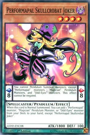 Performapal Skullcrobat Joker [LEDD-ENC08] Common - Trinity Hobby