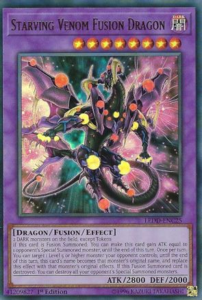Starving Venom Fusion Dragon [LEDD-ENC25] Ultra Rare - Trinity Hobby