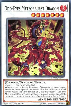 Odd-Eyes Meteorburst Dragon [LEDD-ENC31] Common - Trinity Hobby