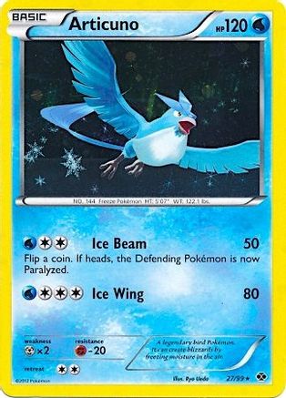 Articuno (27/99) (Blister Exclusive) [Black & White: Next Destinies] - Trinity Hobby