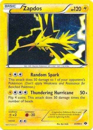 Zapdos (41/99) (Blister Exclusive) [Black & White: Next Destinies] - Trinity Hobby