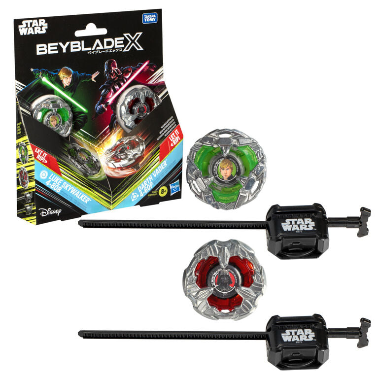 LIMITED Beyblade X and Star Wars Collab Luke Skywalker 4-80B vs. Darth Vader 4-60B Multipack Set