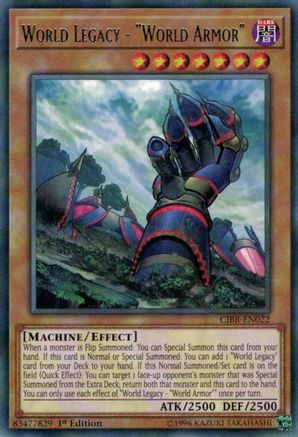 World Legacy - "World Armor" [CIBR-EN022] Rare - Trinity Hobby