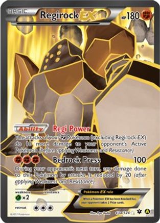 Regirock EX (43a/124) [Alternate Art Promos] - Trinity Hobby