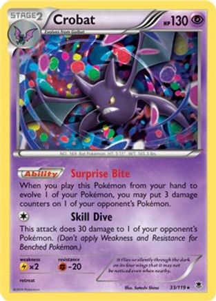 Crobat (Cosmos Holo) - (033/119) Holofoil [Miscellaneous Cards & Products]