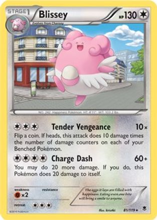 Blissey (Cosmos Holo) - (081/119) Holofoil [Miscellaneous Cards & Products]