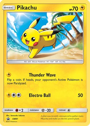 Pikachu (SM81) [Sun & Moon: Black Star Promos] - Trinity Hobby