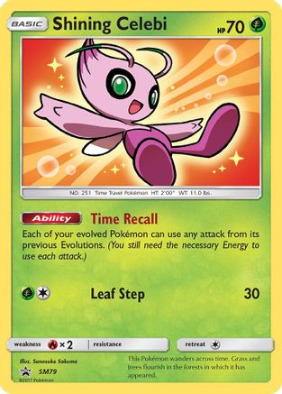 Shining Celebi (SM79) [Sun & Moon: Black Star Promos] - Trinity Hobby