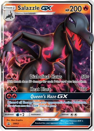 Salazzle GX (SM63) [Sun & Moon: Black Star Promos] - Trinity Hobby