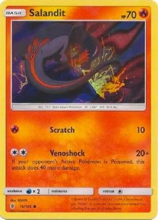 Salandit (15/145) (Collection Promo) [Sun & Moon: Guardians Rising] - Trinity Hobby