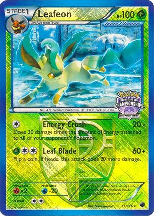 Leafeon (11/116) (States Championship Promo) [Black & White: Plasma Freeze] - Trinity Hobby