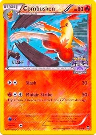 Combusken (13/111) (Championship Promo Staff) [XY: Furious Fists] - Trinity Hobby