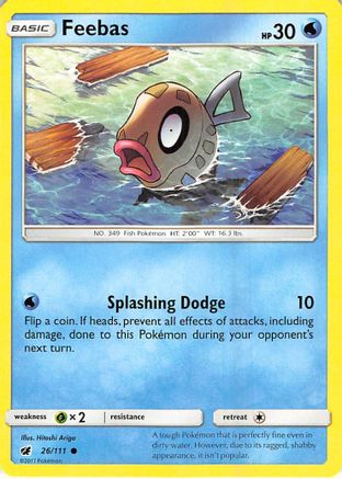 Feebas (26/111) [Sun & Moon: Crimson Invasion] - Trinity Hobby