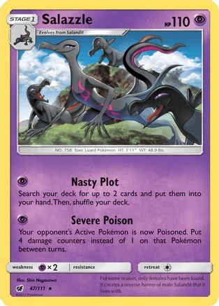 Salazzle (47/111) [Sun & Moon: Crimson Invasion] - Trinity Hobby