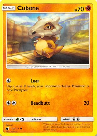 Cubone (52/111) [Sun & Moon: Crimson Invasion] - Trinity Hobby