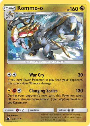 Kommo-o (77/111) [Sun & Moon: Crimson Invasion] - Trinity Hobby