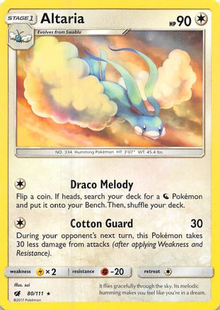Altaria (80/111) [Sun & Moon: Crimson Invasion] - Trinity Hobby