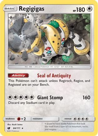 Regigigas (84/111) [Sun & Moon: Crimson Invasion] - Trinity Hobby