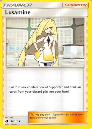 Lusamine (96/111) [Sun & Moon: Crimson Invasion] - Trinity Hobby