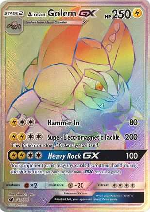 Alolan Golem GX (113/111) [Sun & Moon: Crimson Invasion] - Trinity Hobby