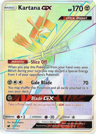 Kartana GX (117/111) [Sun & Moon: Crimson Invasion] - Trinity Hobby