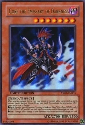Gorz the Emissary of Darkness [YR01-EN003] Ultra Rare - Trinity Hobby