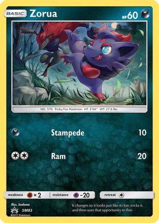 Zorua (SM83) [Sun & Moon: Black Star Promos] - Trinity Hobby