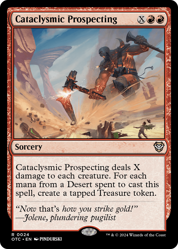 Cataclysmic Prospecting [Outlaws of Thunder Junction Commander] - Trinity Hobby