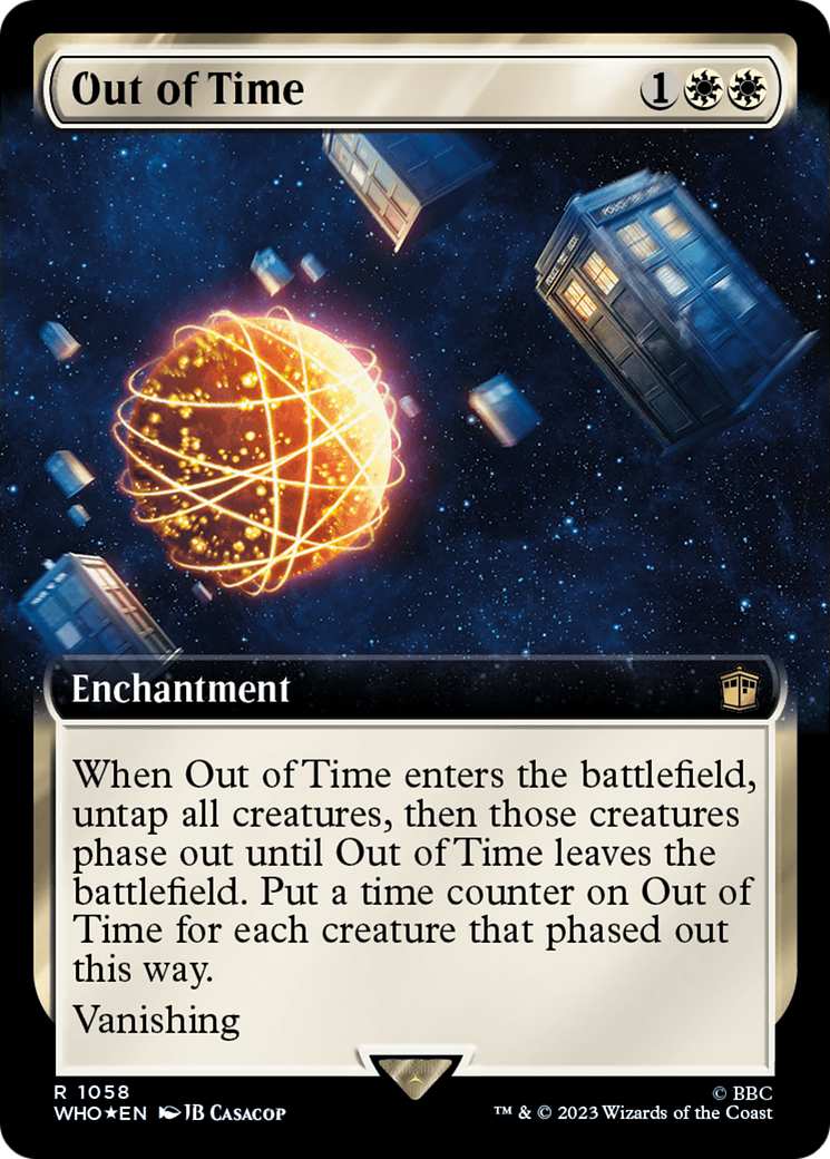 Out of Time (Extended Art) (Surge Foil) [Doctor Who] - Trinity Hobby
