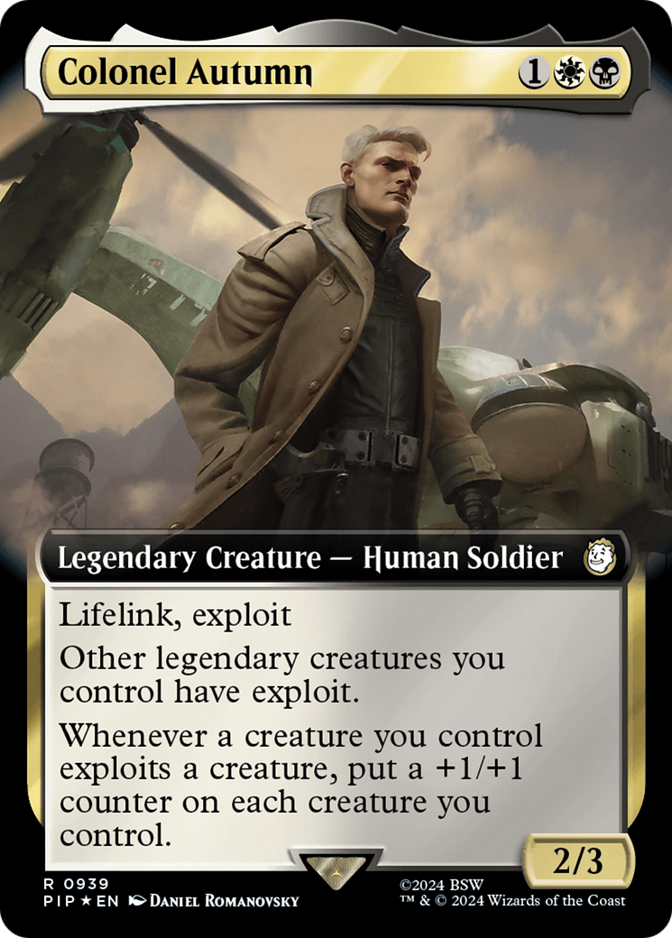 Colonel Autumn (Extended Art) (Surge Foil) [Fallout] - Trinity Hobby