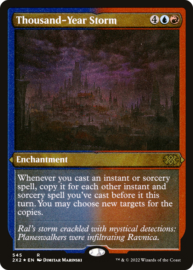 Thousand-Year Storm (Foil Etched)  [Foil]  (2X2-545) - [Double Masters 2022] - Trinity Hobby