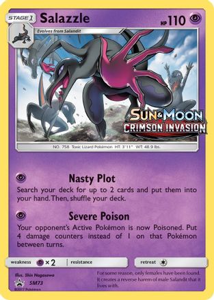 Salazzle (SM73) [Sun & Moon: Black Star Promos] - Trinity Hobby