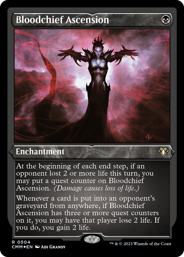 Bloodchief Ascension (Foil Etched) [Commander Masters] - Trinity Hobby