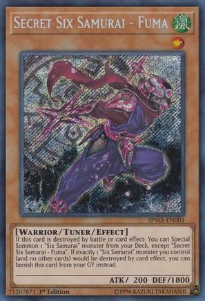 Secret Six Samurai - Fuma [SPWA-EN001] Secret Rare - Trinity Hobby