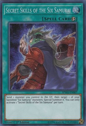 Secret Skills of the Six Samurai [SPWA-EN007] Secret Rare - Trinity Hobby