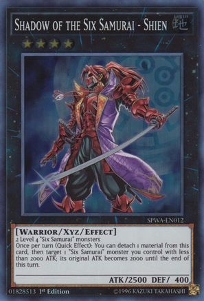 Shadow of the Six Samurai - Shien [SPWA-EN012] Super Rare - Trinity Hobby