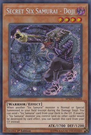 Secret Six Samurai - Doji [SPWA-EN004] Secret Rare - Trinity Hobby