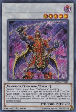 Legendary Six Samurai - Shi En [SPWA-EN011] Secret Rare - Trinity Hobby