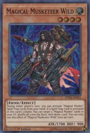 Magical Musketeer Wild [SPWA-EN021] Super Rare - Trinity Hobby
