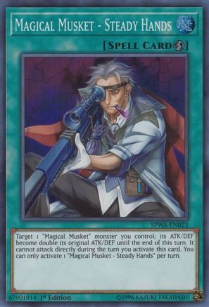 Magical Musket - Steady Hands [SPWA-EN023] Super Rare - Trinity Hobby